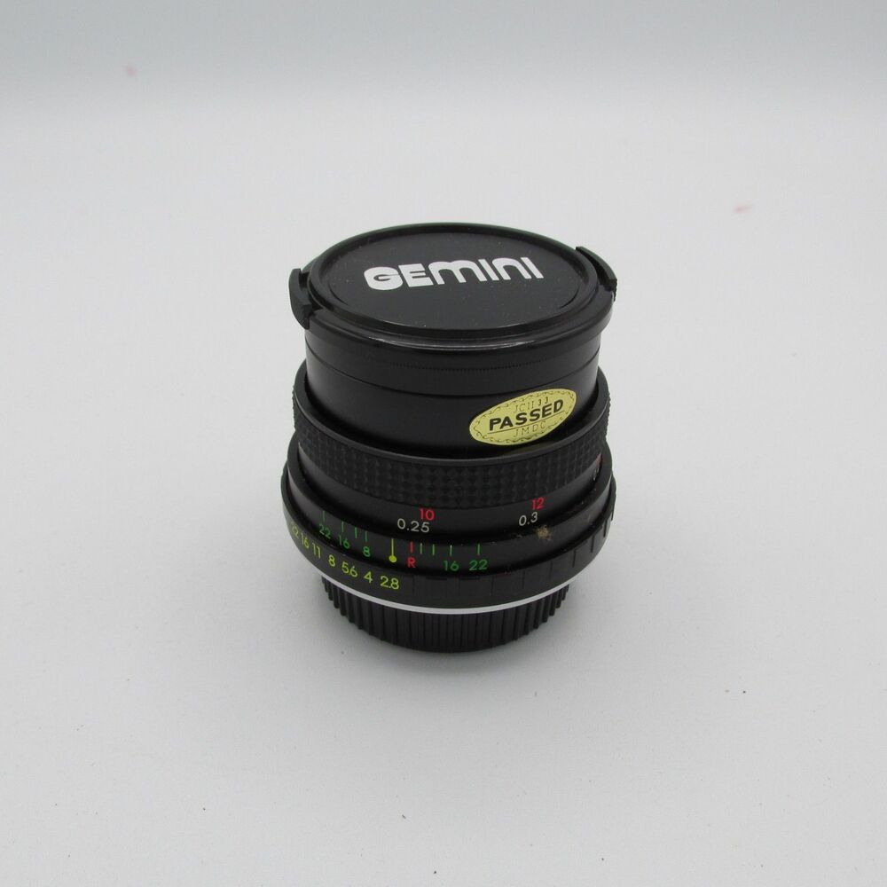Gemini MC 28mm f/2.8 Lens For Pentax mount with Skylight Filter UNTESTED